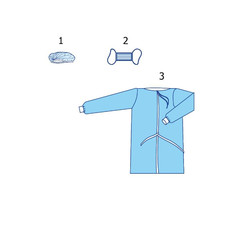 Комплект одягу хірургічний №15 Taipan-Pharm стерильний